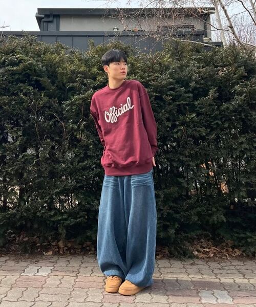 KANEITEI(カネイテイ)の「OFFICIAL LETTERING EMBROIDERED CREWNECK (NAVY)(スウェット・レディース・ネイビー・MEDIUM/LARGE/X-LARGE)」の5枚目の写真