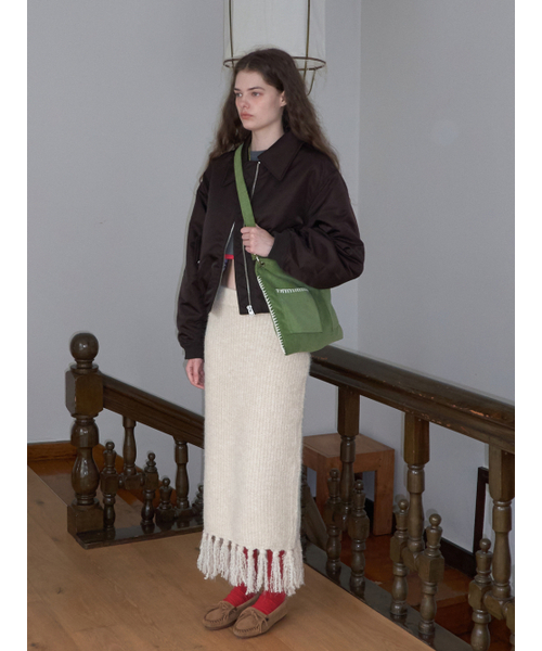 MAISON CREME(メゾンクレム)の「Grande Collage Bag _ Corduroy Matcha(メッセンジャーバッグ・レディース・その他・FREE)」の5枚目の写真