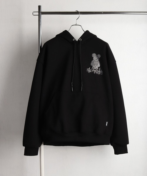 WESTSEA(ウエストシー)の「2ND ARCHIVE プルパーカー くま ねこ ラインストーン グラフィックプリント(パーカー・メンズ・ブラック系その他4/ブラック系その他/ブラック系その他3/ブラック系その他5/ブラック/ブラック系その他2・FREE)」の11枚目の写真