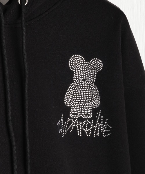 WESTSEA(ウエストシー)の「2ND ARCHIVE プルパーカー くま ねこ ラインストーン グラフィックプリント(パーカー・メンズ・ブラック系その他4/ブラック系その他/ブラック系その他3/ブラック系その他5/ブラック/ブラック系その他2・FREE)」の13枚目の写真