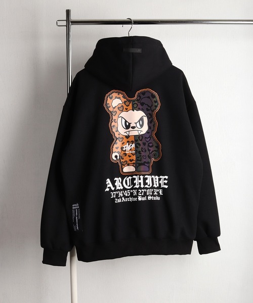 WESTSEA(ウエストシー)の「2ND ARCHIVE プルパーカー くま ねこ ラインストーン グラフィックプリント(パーカー・メンズ・ブラック系その他4/ブラック系その他/ブラック系その他3/ブラック系その他5/ブラック/ブラック系その他2・FREE)」の20枚目の写真