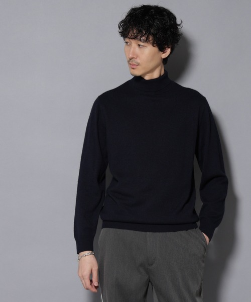 NANO universe(ナノユニバース)の「カシミヤミックスタートルネックニット(ニット/セーター・メンズ・グレー/ターコイズブルー/レッド/チャコール/ネイビー・L/M)」の4枚目の写真