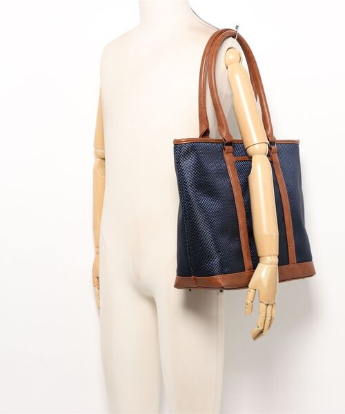 UNION STATION（ユニオンステーション）の「イチマツ柄トートバッグ（トートバッグ・メンズ・ブラック×ブラック/ブラック×グレー/ネイビー・FREE）」の8枚目の写真