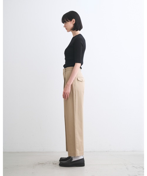 Traditional Weatherwear(トラディショナルウェザーウェア)の「UNIONSLACKS 305(チノパンツ・レディース・ベージュ系/ネイビー・S/XS)」の4枚目の写真