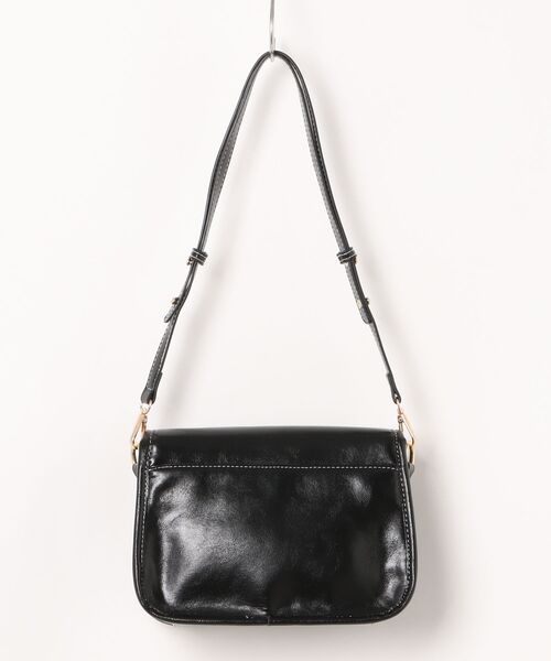 florist（フローリスト）の「2WAY レザータッチターンロックフラップショルダーバッグ/ハンドバッグ（ショルダーバッグ・レディース・ブラック/ブラウン/ワインレッド・FREE）」の9枚目の写真