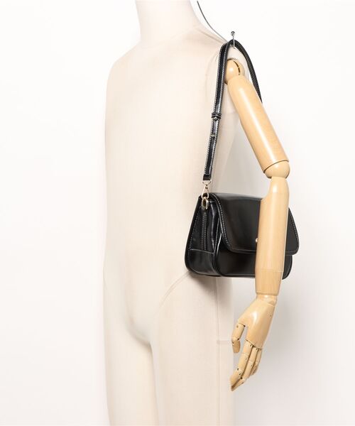 florist（フローリスト）の「2WAY レザータッチターンロックフラップショルダーバッグ/ハンドバッグ（ショルダーバッグ・レディース・ブラック/ブラウン/ワインレッド・FREE）」の12枚目の写真