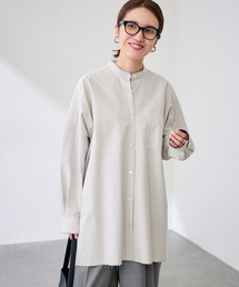 FRAMeWORK | バンドカラーロングシャツ(シャツ/ブラウス)