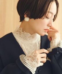 PUAL CE CIN | パールフラワーイヤリング(イヤリング)