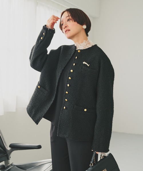 PUAL CE CIN（ピュアルセシン）の「パールフラワーイヤリング（イヤリング・レディース・オフホワイト・FREE）」の4枚目の写真