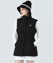 MONBIRDIE GOLF（モンバーディーゴルフ）の「マーチンストリングダウンハーフベストBLACK（ダウンベスト）」