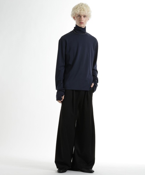 HARE（ハレ）の「3ディメンションワイドパンツ(HARE)（スラックス・メンズ・ブラック・SMALL/LARGE）」の5枚目の写真