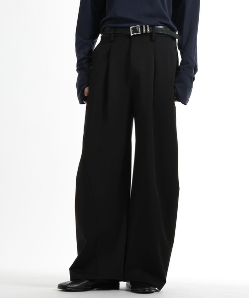 HARE（ハレ）の「3ディメンションワイドパンツ(HARE)（スラックス・メンズ・ブラック・SMALL/LARGE）」の16枚目の写真