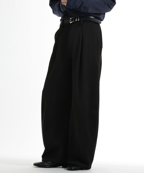 HARE（ハレ）の「3ディメンションワイドパンツ(HARE)（スラックス・メンズ・ブラック・SMALL/LARGE）」の17枚目の写真