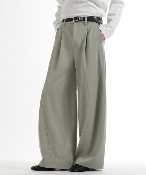 HARE（ハレ）の「3ディメンションワイドパンツ(HARE)（スラックス・メンズ・ブラック・SMALL/LARGE）」の19枚目の写真