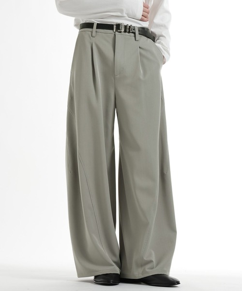 HARE（ハレ）の「3ディメンションワイドパンツ(HARE)（スラックス・メンズ・ブラック・SMALL/LARGE）」の20枚目の写真