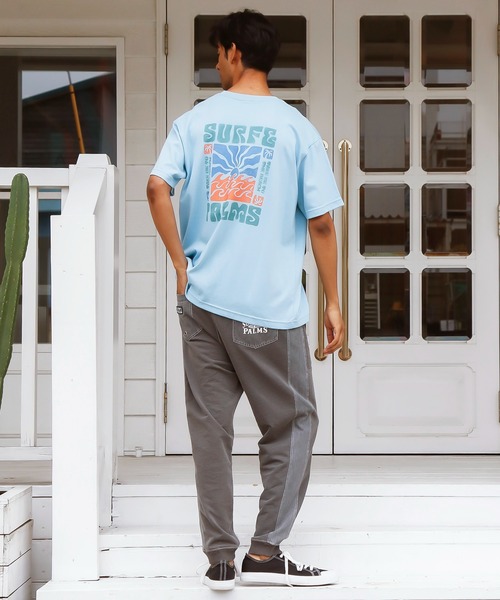 Kahiko(カヒコ)の「【Kahiko】SURF&Palms ショアMEN'Sパンツ(スウェットパンツ・メンズ・ネイビー/ライトブルー/グレー・FREE)」の6枚目の写真