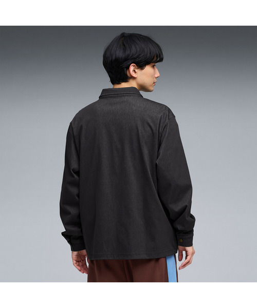 PUMA(プーマ)の「PUMA プーマ メンズ ESS エレベーテッド デニムライク ジャケット DENIM LIKE LS(ナイロンジャケット・メンズ・ネイビー/ブラック・XX-LARGE/X-LARGE/SMALL/MEDIUM/LARGE)」の3枚目の写真