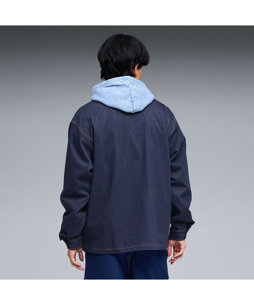 PUMA(プーマ)の「PUMA プーマ メンズ ESS エレベーテッド デニムライク ジャケット DENIM LIKE LS(ナイロンジャケット・メンズ・ネイビー/ブラック・XX-LARGE/X-LARGE/SMALL/MEDIUM/LARGE)」の21枚目の写真