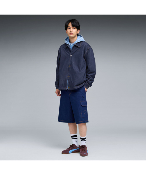 PUMA(プーマ)の「PUMA プーマ メンズ ESS エレベーテッド デニムライク ジャケット DENIM LIKE LS(ナイロンジャケット・メンズ・ネイビー/ブラック・XX-LARGE/X-LARGE/SMALL/MEDIUM/LARGE)」の20枚目の写真