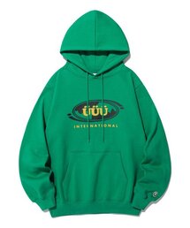 UUU OVAL LOGO HOODIE_GREEN(IK2CFMM413A)
