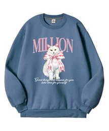 MILLION DAY（ミリオンデイ）の「MILLION リボンキャッツ 特殊裏毛 スウェット（スウェット）」
