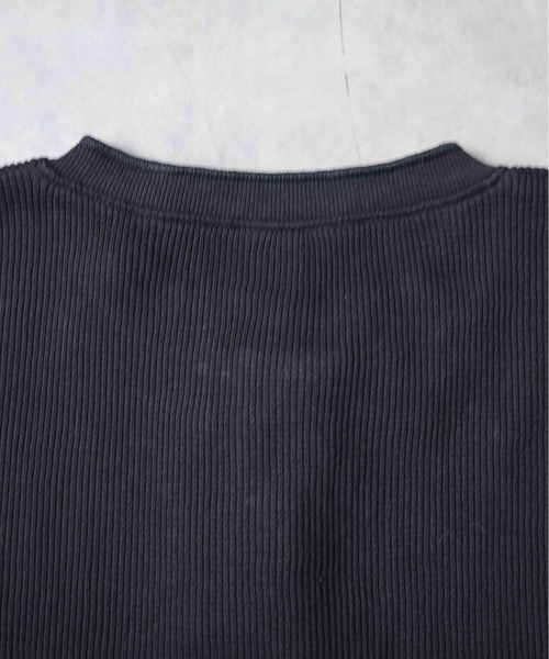 B.I.D.(ビーアイディー)の「《ワッフル ヘンリーネックロングスリーブTシャツ》(Tシャツ/カットソー・メンズ・ブラック/オートミール/オリーブ/ホワイト・MEDIUM/LARGE)」の19枚目の写真