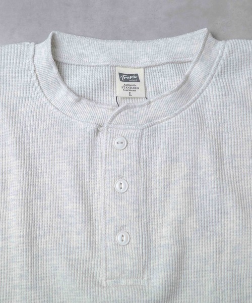 B.I.D.(ビーアイディー)の「《ワッフル ヘンリーネックロングスリーブTシャツ》(Tシャツ/カットソー・メンズ・ブラック/オートミール/オリーブ/ホワイト・MEDIUM/LARGE)」の22枚目の写真