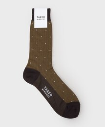 TAKEO KIKUCHI（タケオキクチ）の「へリンボン小花ドレスソックス（ソックス/靴下）」