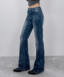 FOLLOWIN | 【FOLLOWN】セミフレアストレッチデニムパンツ(デニムパンツ)