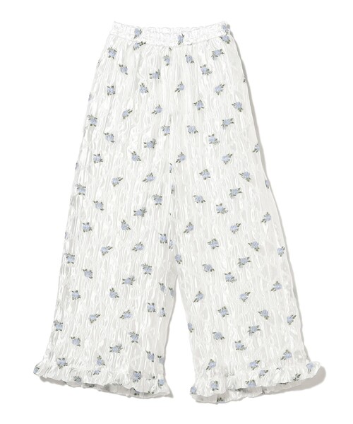 CAROLINA GLASER（カロリナ グレイサー）の「フラワー フリル  パンツ（その他パンツ・レディース・ブラック/オフホワイト・SMALL/MEDIUM）」の18枚目の写真