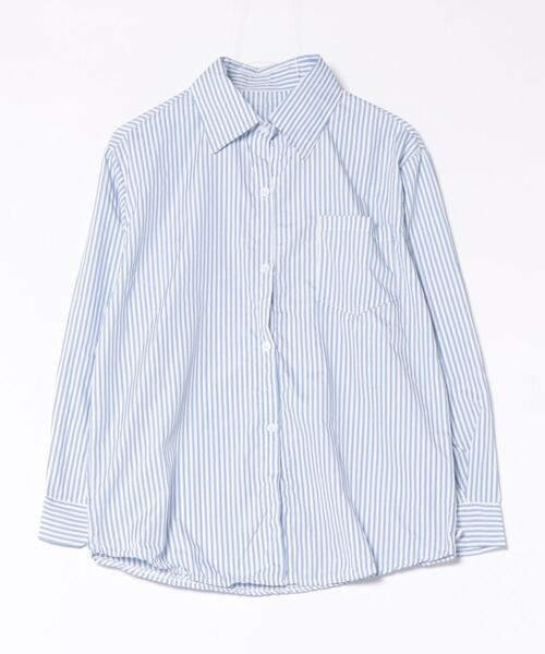 N.s(エヌドットエス)の「シャツ 長袖 ストライプシャツ(シャツ/ブラウス・レディース・ブルー・SMALL/MEDIUM/LARGE)」の5枚目の写真