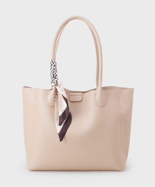 index（インデックス）の「ストライプスカーフ付きトートバッグ【A4サイズ】（トートバッグ・レディース・ベージュ/ブラック・00）」の15枚目の写真