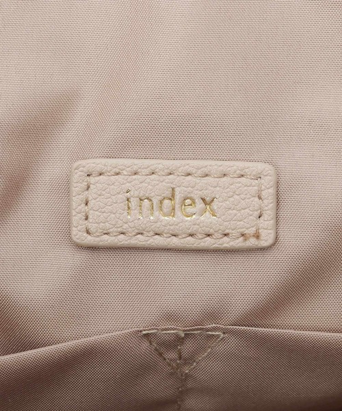 index（インデックス）の「ストライプスカーフ付きトートバッグ【A4サイズ】（トートバッグ・レディース・ベージュ/ブラック・00）」の6枚目の写真