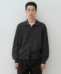 MUSINSA STANDARD | ウォッシャブルスーピマコットンカラードカーディガン[ダークグレー](カーディガン/ボレロ)