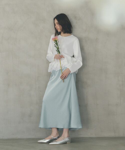 YECCA VECCA（イェッカヴェッカ）の「メリージェーンストラップパンプス（パンプス・レディース・シルバー/アイボリー/ブラック・24.5cm/22.5cm/23.5cm）」の14枚目の写真