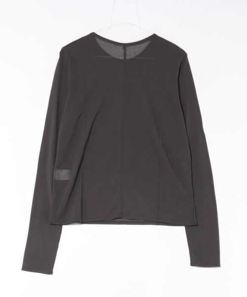 HER.（ハー）の「シアーカットソー（Tシャツ/カットソー・レディース・チャコールグレー/オフホワイト・フリー）」の10枚目の写真