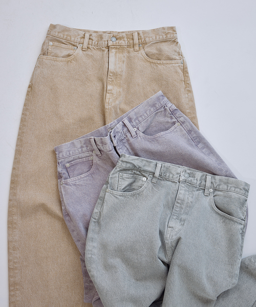 JOURNAL STANDARD relume（ジャーナルスタンダード　レリューム）の「＜Relume Jeans＞コーンデニム カツラギ ワイドパンツ（デニムパンツ・メンズ・ナチュラル/ブラックミックス/ライトパープル・MEDIUM/LARGE）」の22枚目の写真