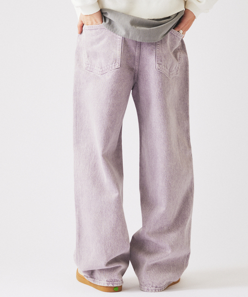 JOURNAL STANDARD relume（ジャーナルスタンダード　レリューム）の「＜Relume Jeans＞コーンデニム カツラギ ワイドパンツ（デニムパンツ・メンズ・ナチュラル/ブラックミックス/ライトパープル・MEDIUM/LARGE）」の14枚目の写真