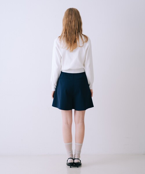 SELFIST(セルフィスト)の「ハイウエストショートパンツ 春服 夏服 フェミニン きれいめ(その他パンツ・レディース・アイボリー/ネイビー・38/36)」の6枚目の写真