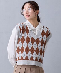 NICOLE CLUB（ニコル　クラブ）の「アーガイルベスト（ベスト）」