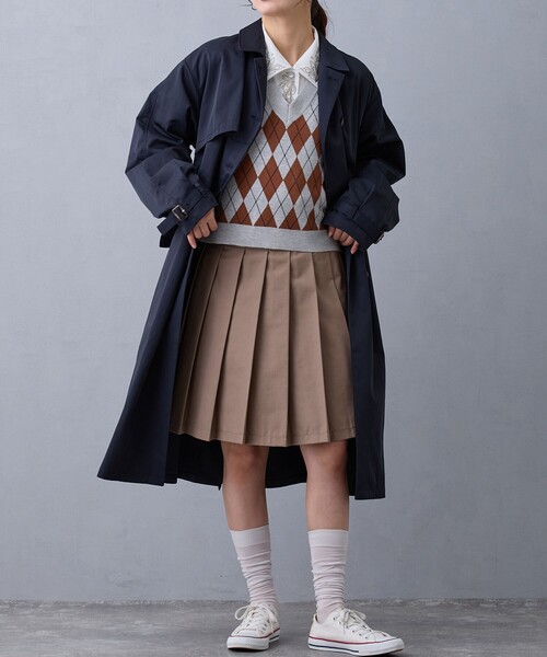 NICOLE CLUB（ニコル　クラブ）の「アーガイルベスト（ベスト・レディース・ネイビー/ボルドー/ライトグレー・FREE）」の11枚目の写真