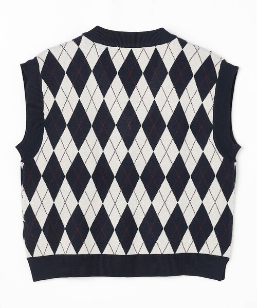 NICOLE CLUB（ニコル　クラブ）の「アーガイルベスト（ベスト・レディース・ネイビー/ボルドー/ライトグレー・FREE）」の20枚目の写真