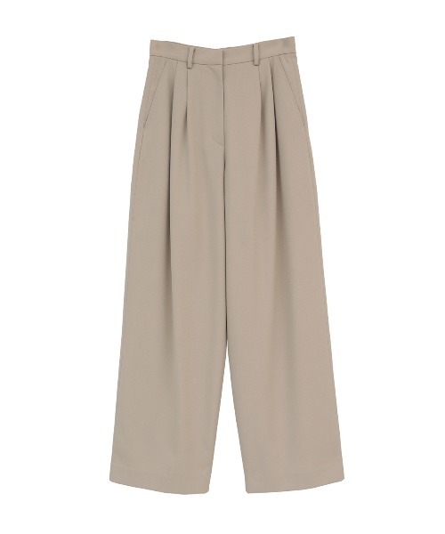 CLANE(クラネ)の「BASIC TUCK PANTS(スラックス・レディース・ベージュ/ブラック・1/0/2)」の13枚目の写真