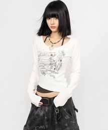 CANVAS+（キャンバスプラス）の「【CANVAS＋】レイヤード風プリントトップス（その他トップス）」