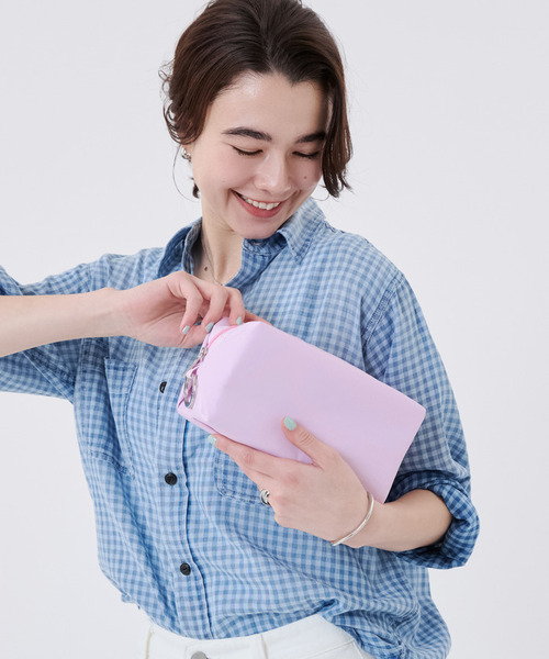 セール】LARGE ZIP POUCH スノーピンク（ポーチ）｜LeSportsac