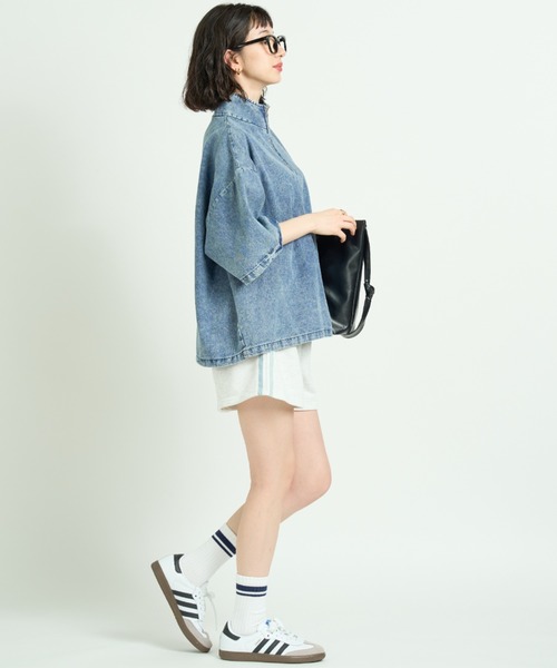 A.D.C.L.(エーディーシーエル)の「デニムサイドライン トラックショートパンツ(その他パンツ・レディース・杢グレー・M/L)」の10枚目の写真