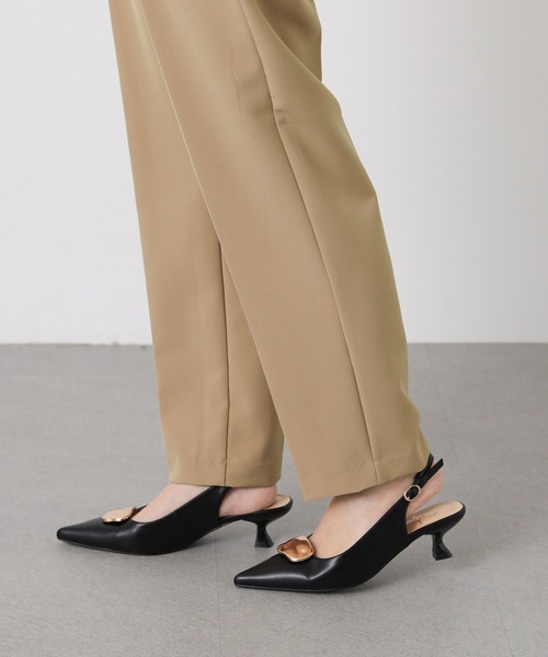 Gready Brilliant（グレディブリリアン）の「Ｗクロスハイウエストテーパードパンツ（その他パンツ・レディース・ブラック/キャメル・38/36/34）」の20枚目の写真