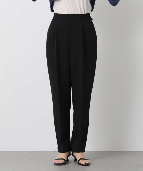 Gready Brilliant（グレディブリリアン）の「Ｗクロスハイウエストテーパードパンツ（その他パンツ・レディース・ブラック/キャメル・38/36/34）」の21枚目の写真