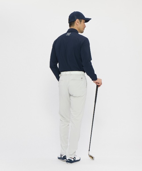le coq sportif GOLF(ルコックスポルティフゴルフ)の「【le coq sportif GOLF】消臭/吸汗速乾/遮熱/UV CUT(UPF50+)/ストレッチ マーキングデザイン長袖ポロシャツ ゴルフウェア(ポロシャツ・メンズ・ブラック/ホワイト/ネイビー・M/L/XL/3L)」の13枚目の写真