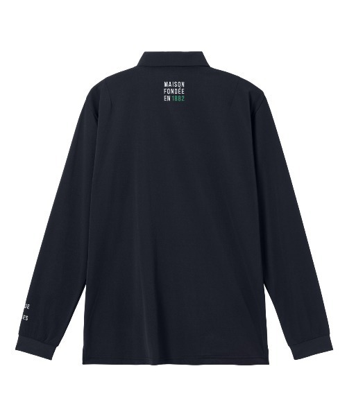 le coq sportif GOLF(ルコックスポルティフゴルフ)の「【le coq sportif GOLF】消臭/吸汗速乾/遮熱/UV CUT(UPF50+)/ストレッチ マーキングデザイン長袖ポロシャツ ゴルフウェア(ポロシャツ・メンズ・ブラック/ホワイト/ネイビー・M/L/XL/3L)」の5枚目の写真